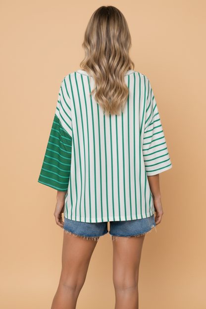 Stripe Colorblock Tee