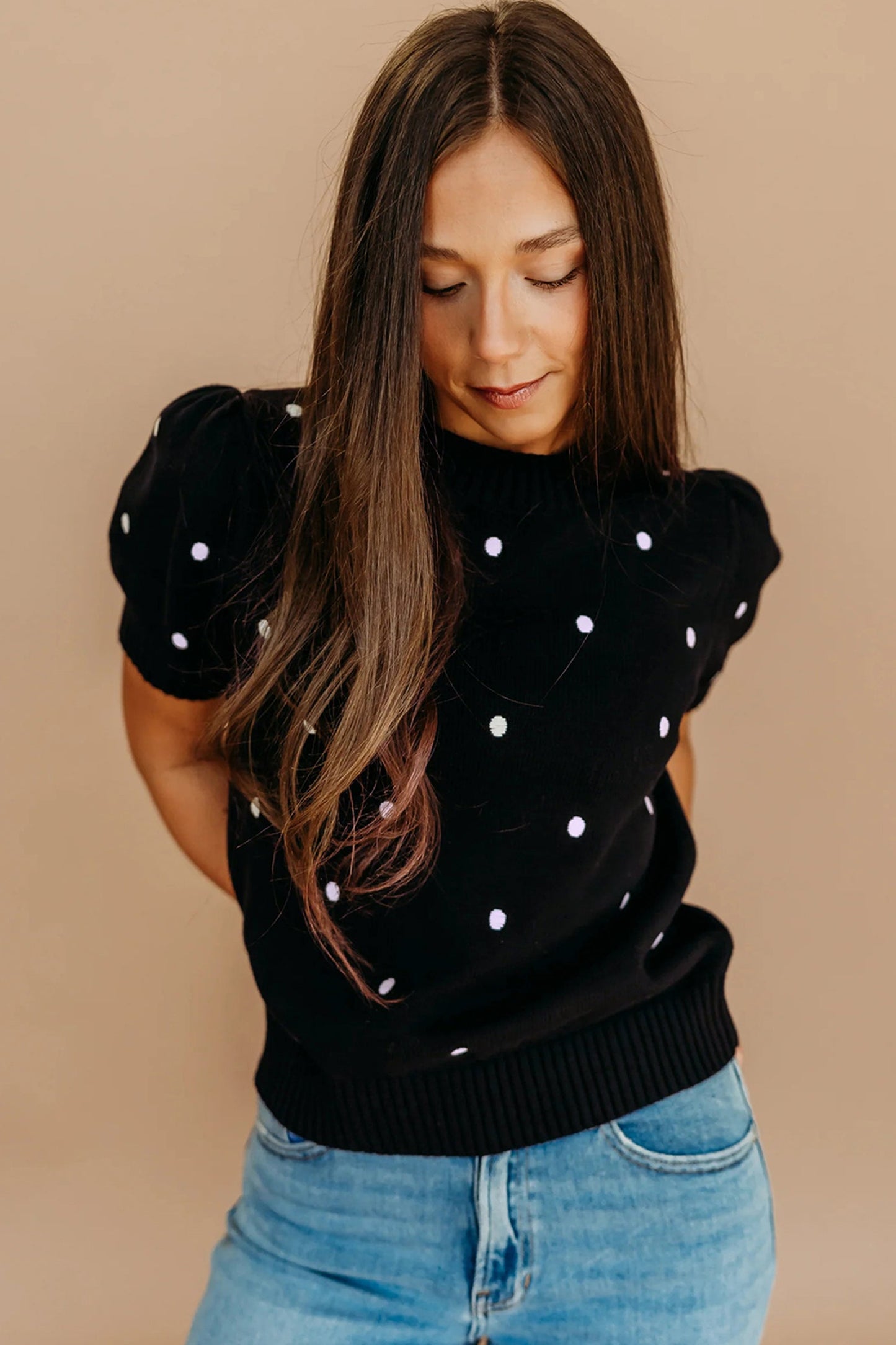 Bubble Short Sleeve Sweater