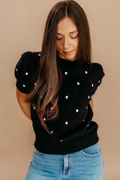 Bubble Short Sleeve Sweater