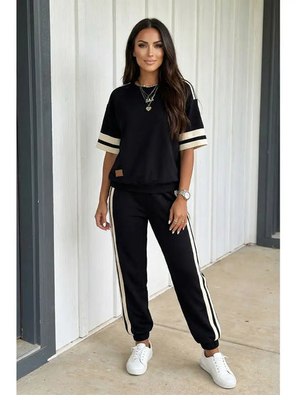 Varsity Stripe Jogger Set
