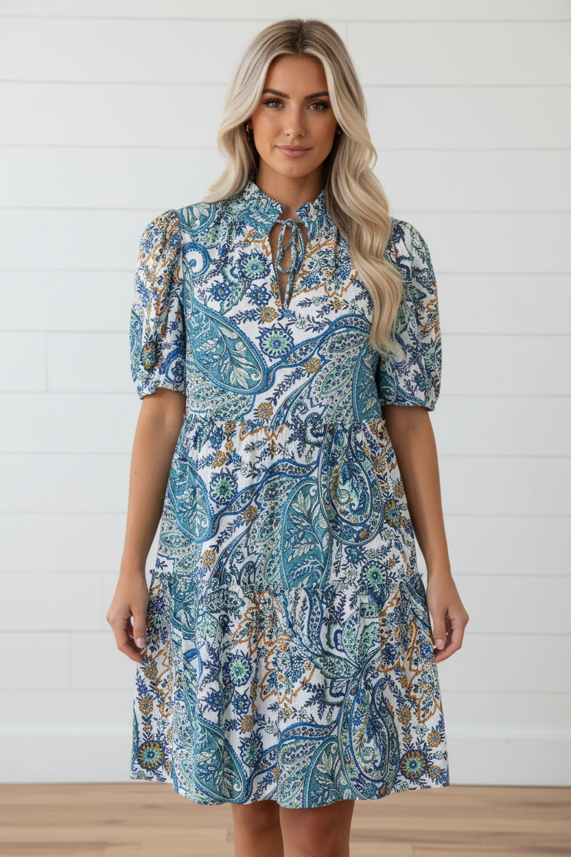 Floral Boho V-Neck Dress