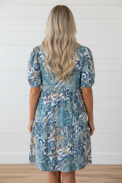 Floral Boho V-Neck Dress