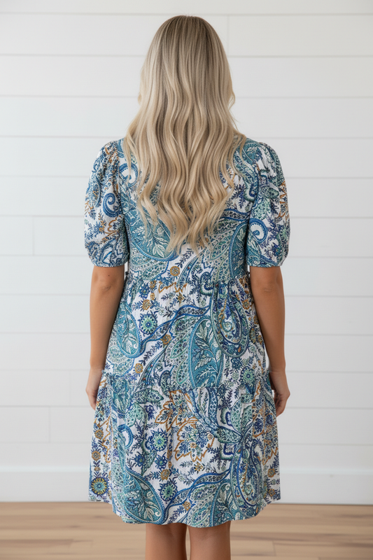 Floral Boho V-Neck Dress