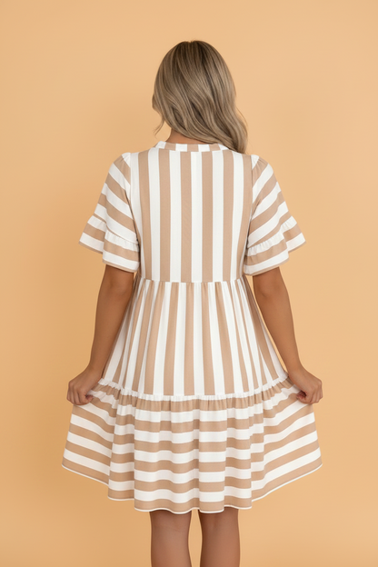 Ruffle Trim Dress