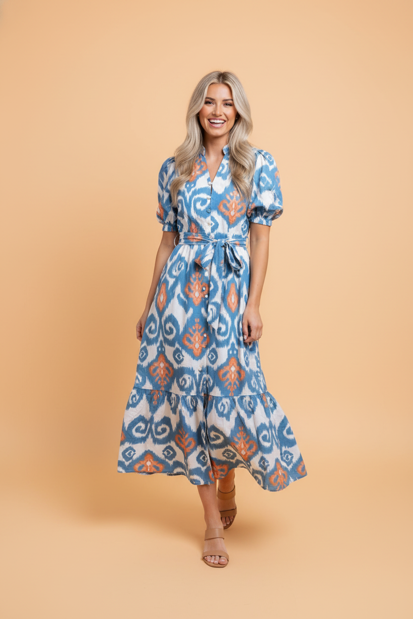 Boho Puff Sleeve Dress