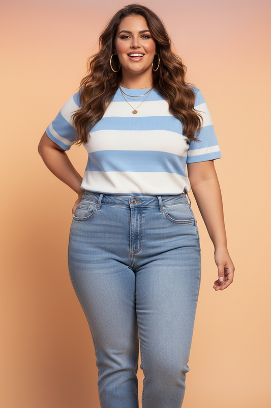Feelin’ Blue Stripe Colorblock