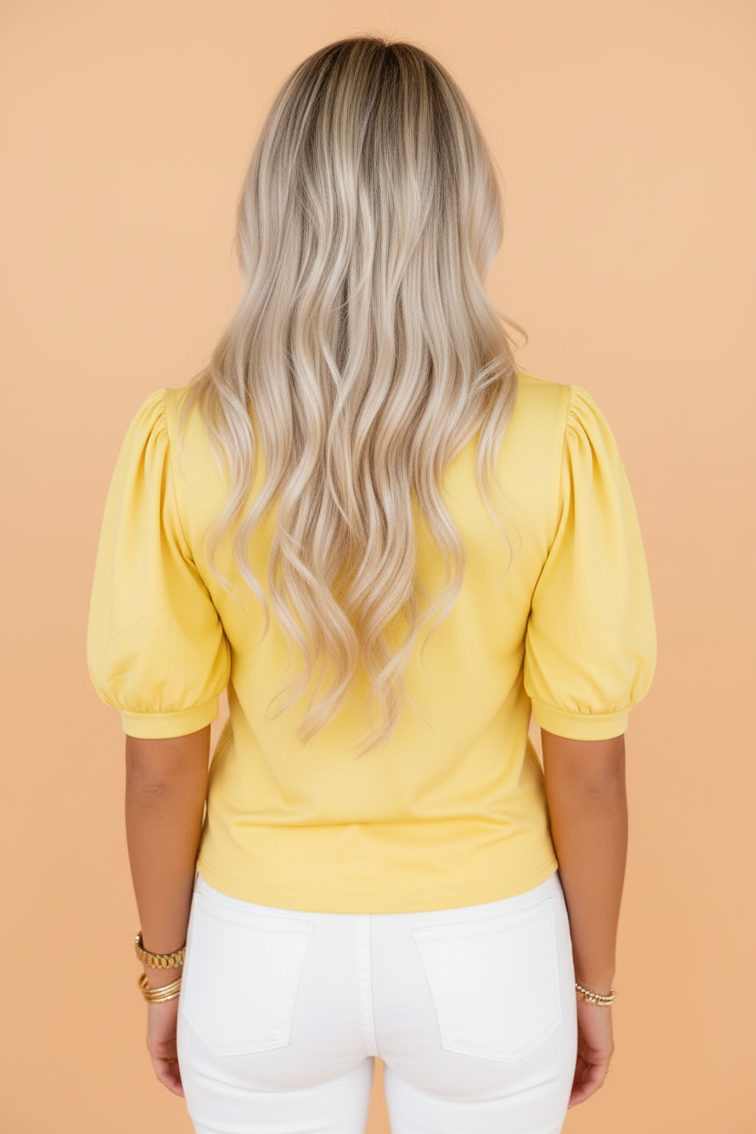Puff Sleeve Topp