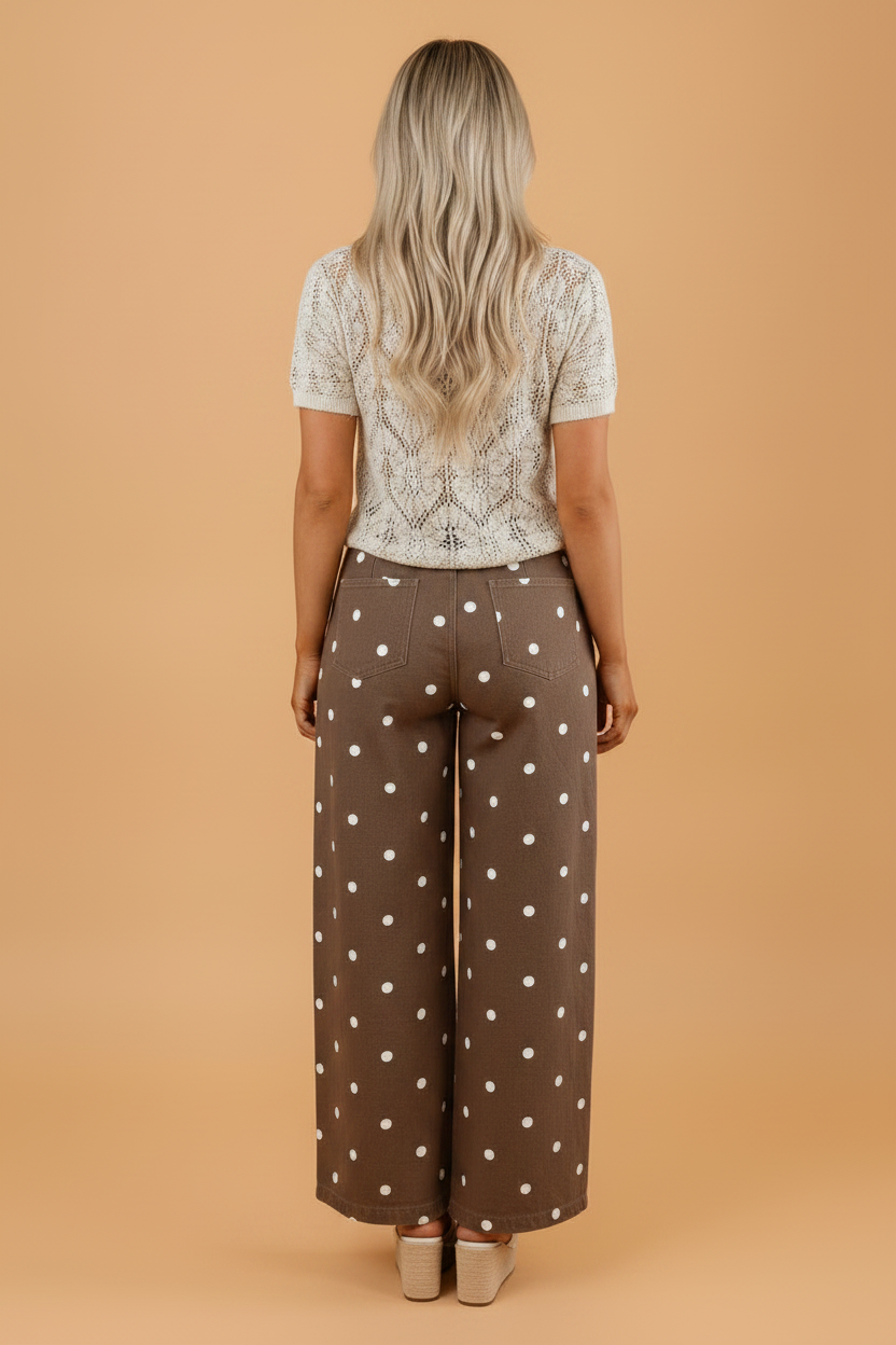 Denim Tailored Seam Barrel Leg Jeans