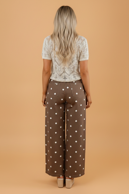 Denim Tailored Seam Barrel Leg Jeans