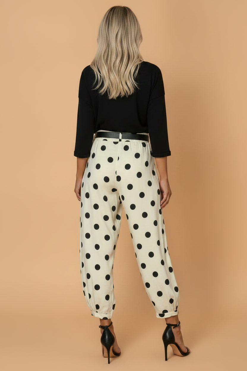Pleated High Waist Pants