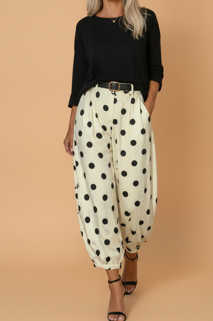 Pleated High Waist Pants