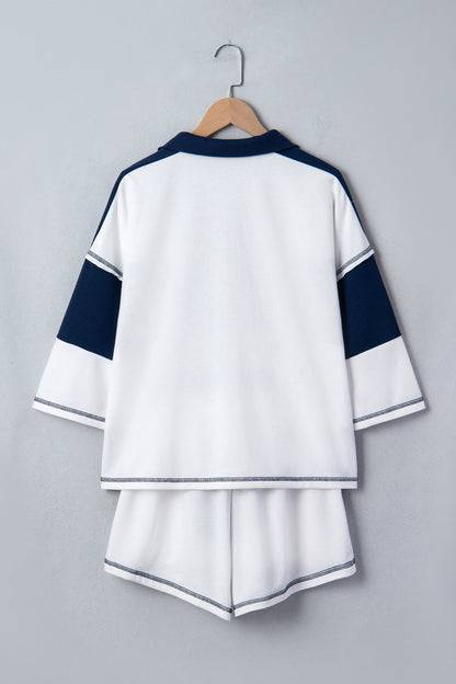 Reverse Seam Short Set