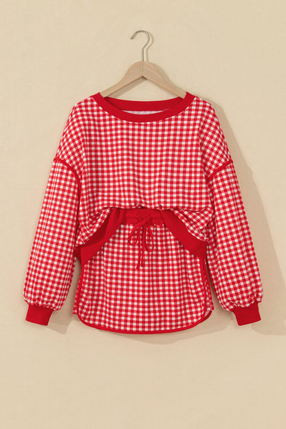 Gingham Oversized Set