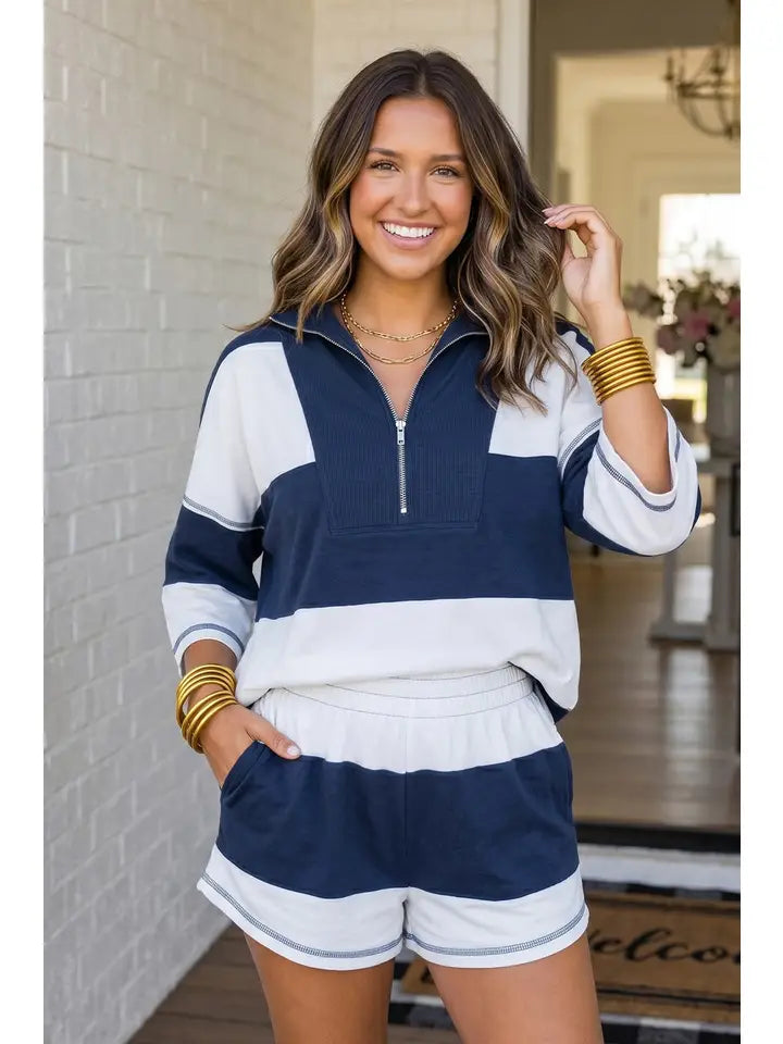 Reverse Seam Short Set