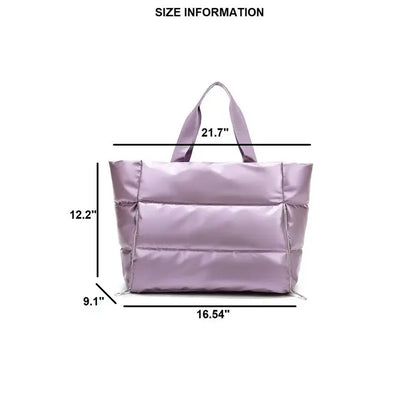 Puffy Quilted Tote Bag