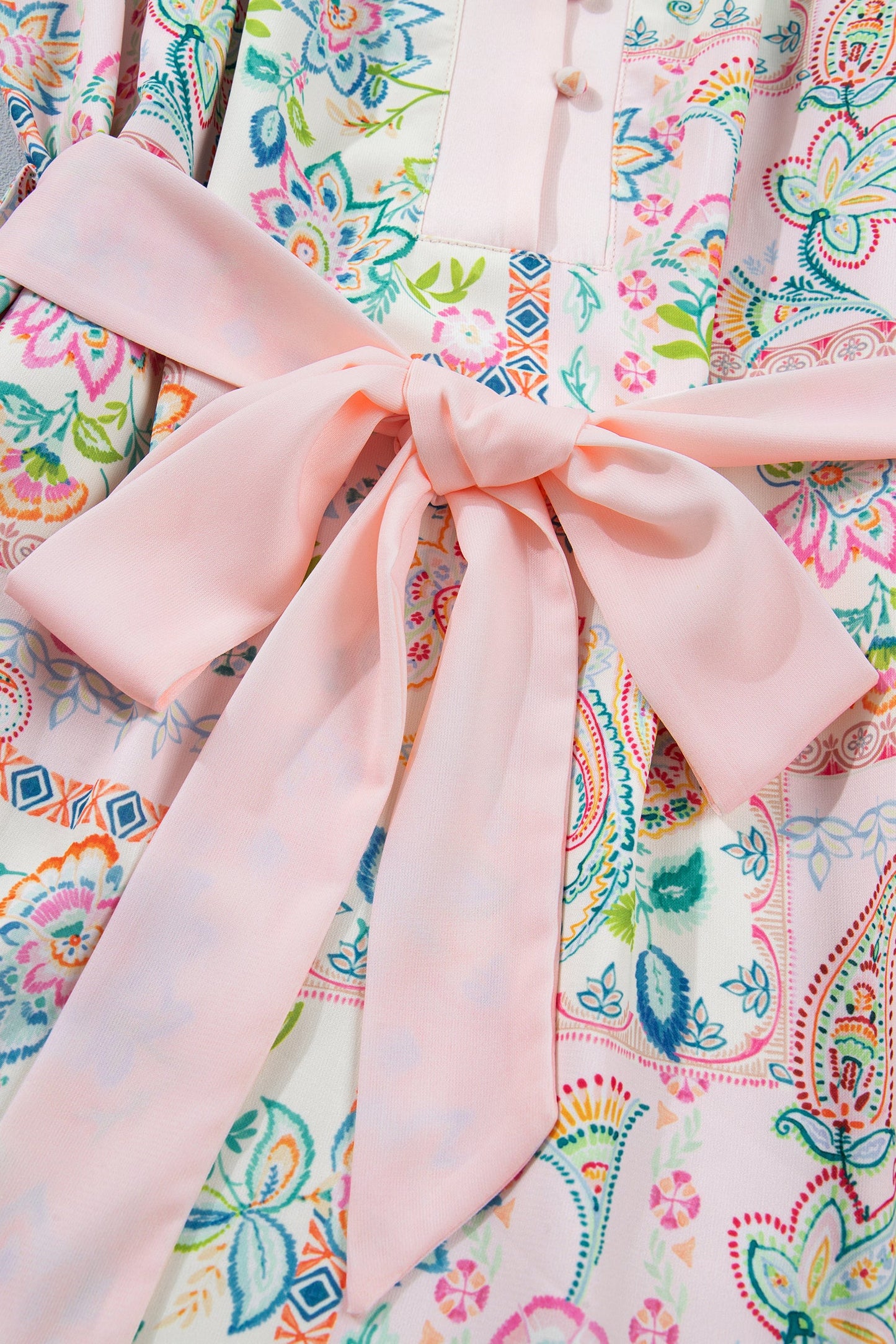 Boho Belted Mini Dress