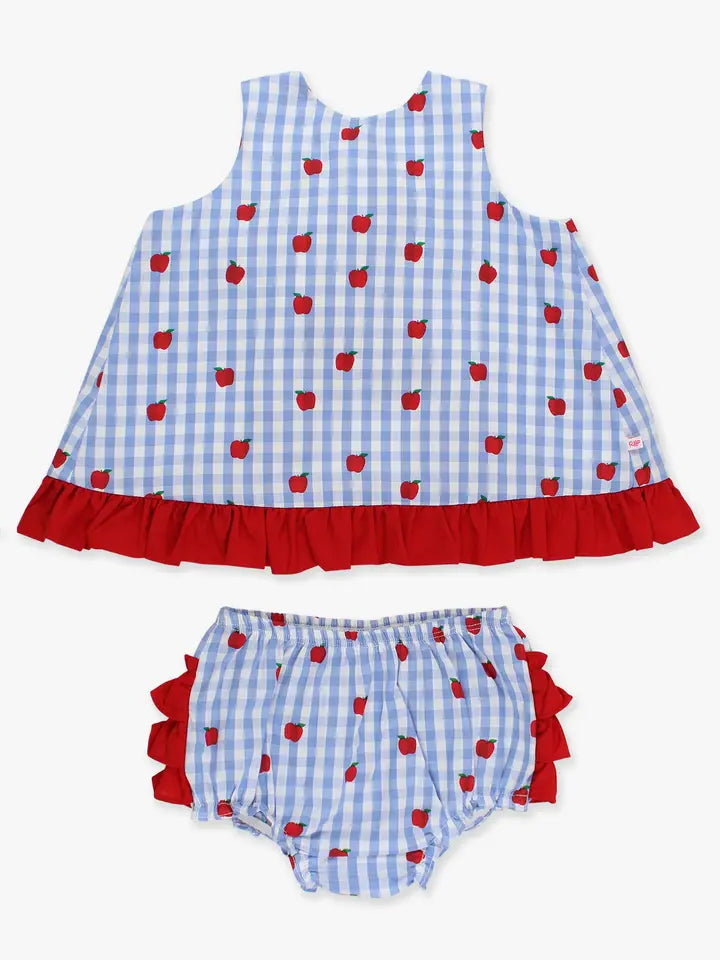 Apple Orchard Gingham Ruffle Set