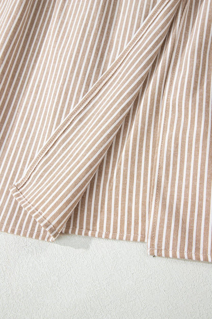 Buttoned V-Neck Maxi Dress
