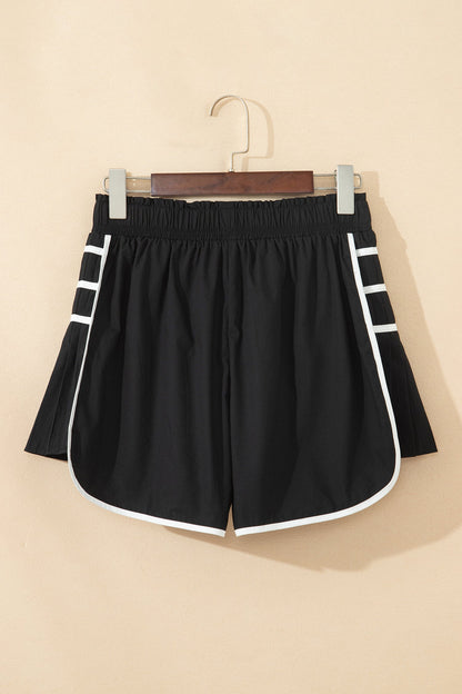 Pleated Activewear Shorts