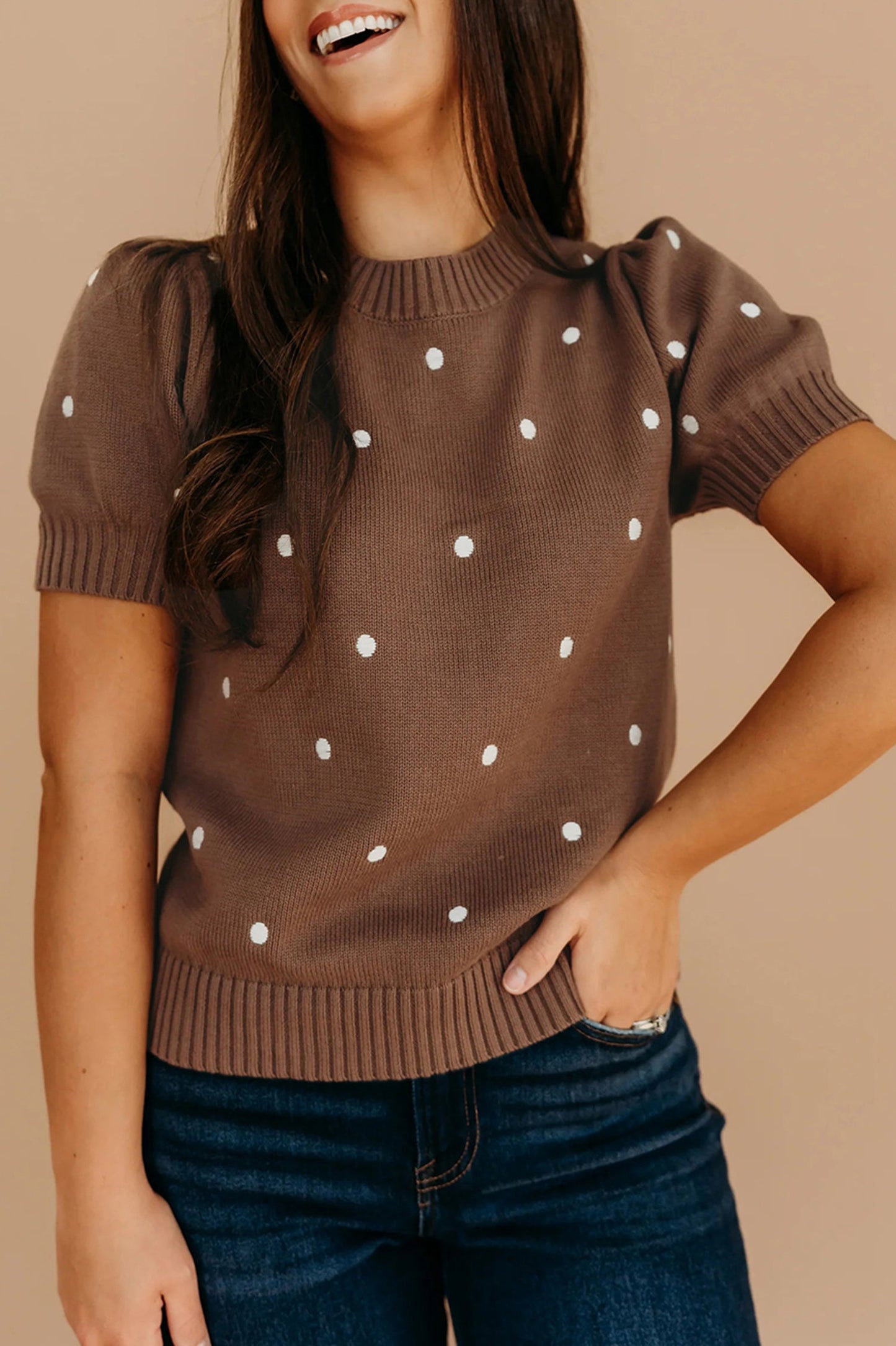 Bubble Short Sleeve Sweater