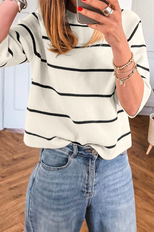 Black Stripe Top