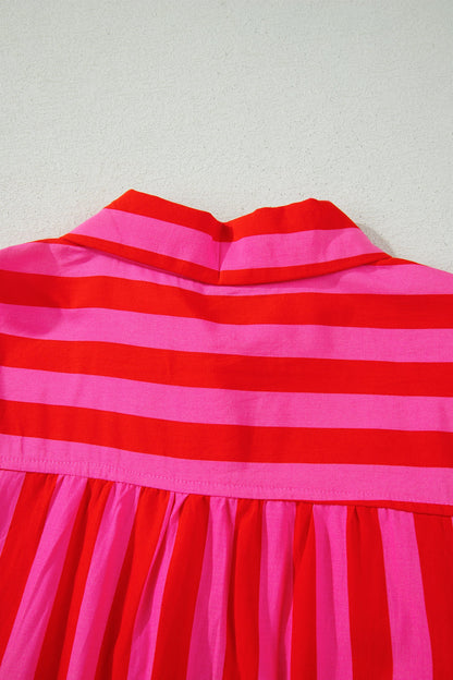Red Stripe Blouse