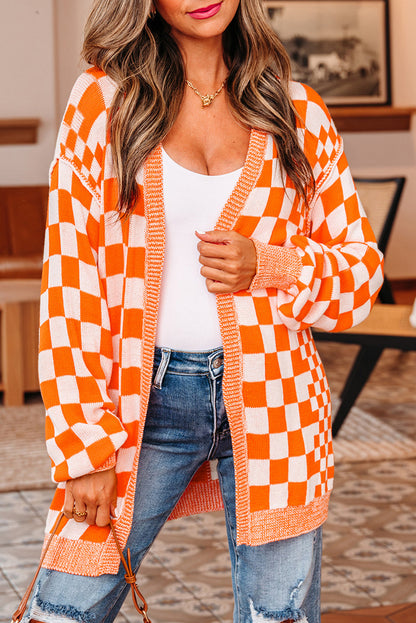 Checker Cardigan