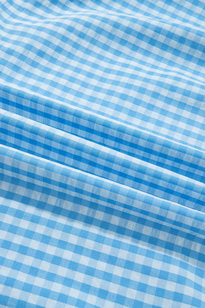 Gingham Knot Back Dress