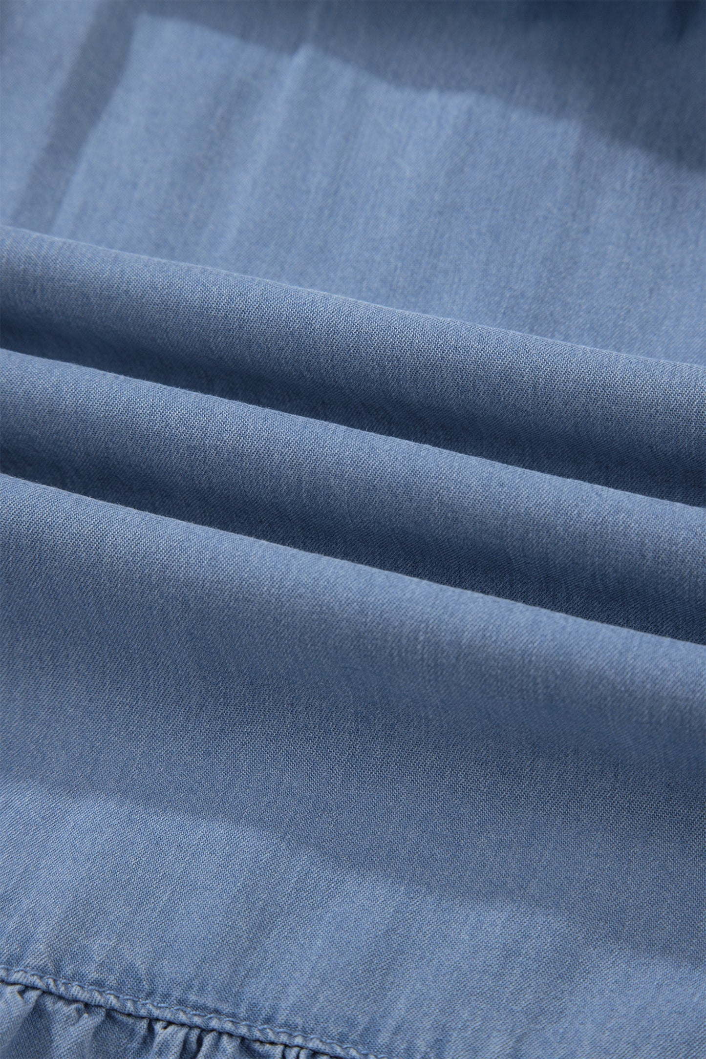Denim Ruffle Skirt