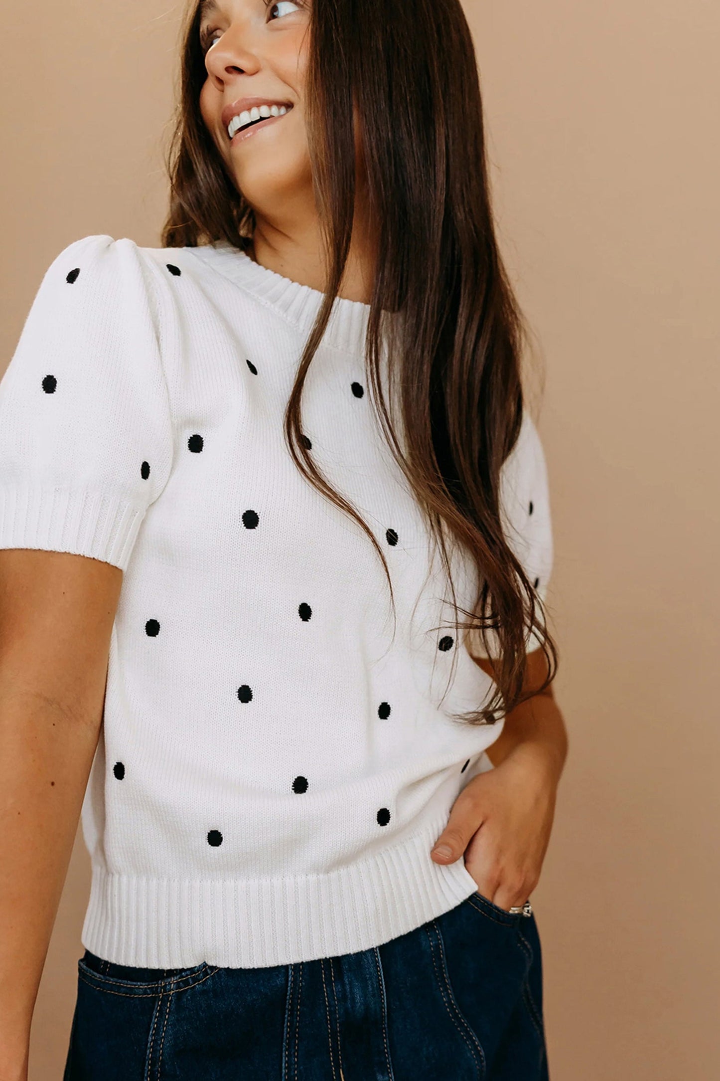 Bubble Short Sleeve Sweater