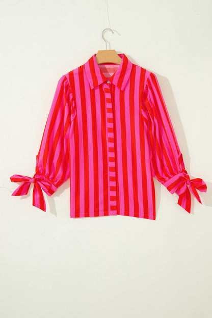 Red Stripe Blouse