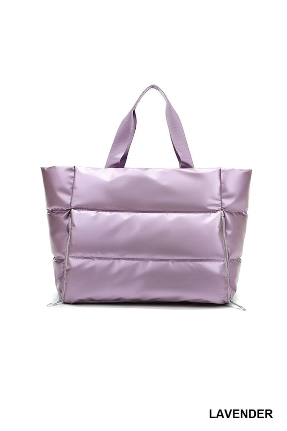 Puffy Quilted Tote Bag
