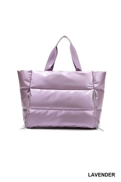 Puffy Quilted Tote Bag