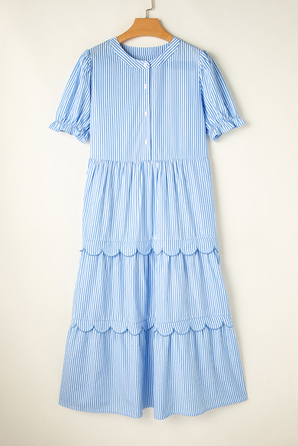Tiered Scallop Dress