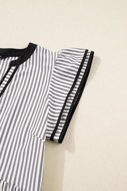 The Black Striped Dress