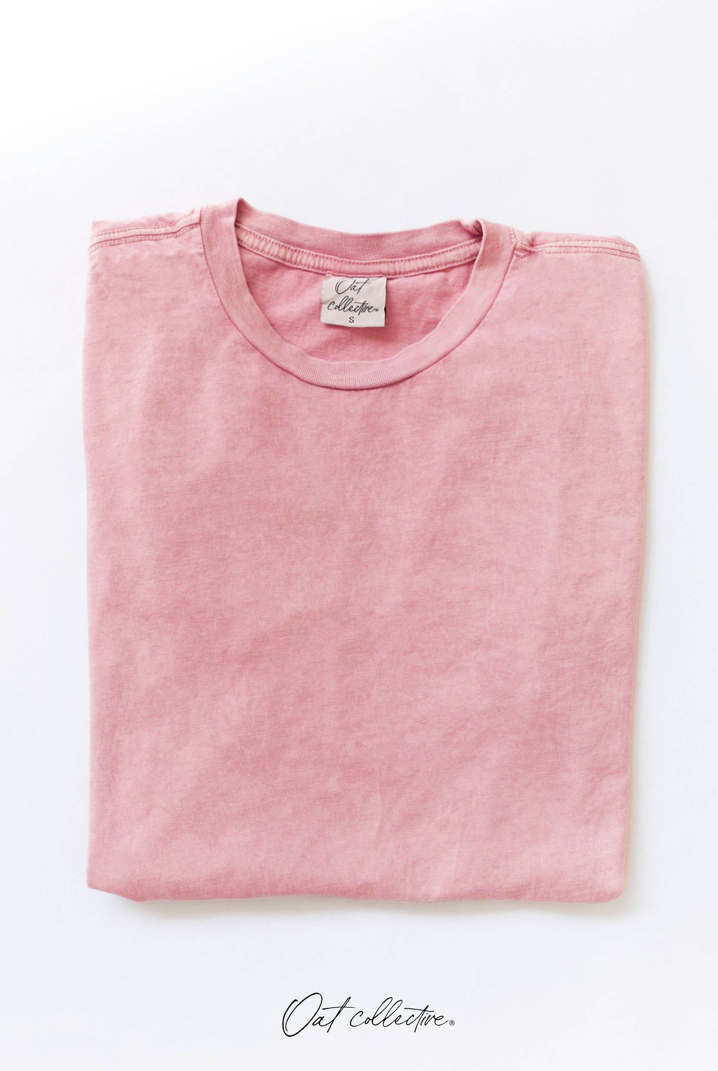 Basic Blank Mineral Washed Graphic Tee: GOLDEN