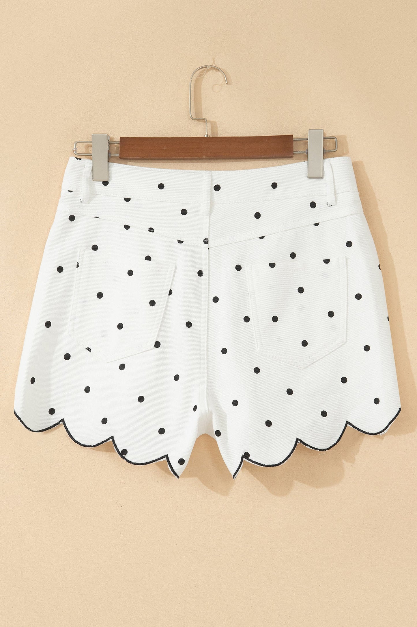 Dotted Hem Shorts