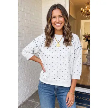 Simply Dotted Raglan Top