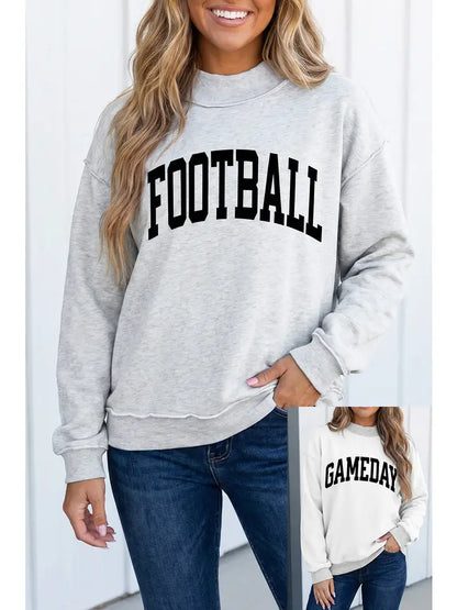 GAMEDAY/FOOTBALL Reversible Mock Neck Sweatshirt