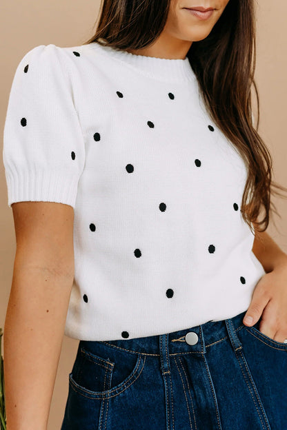 Bubble Short Sleeve Sweater