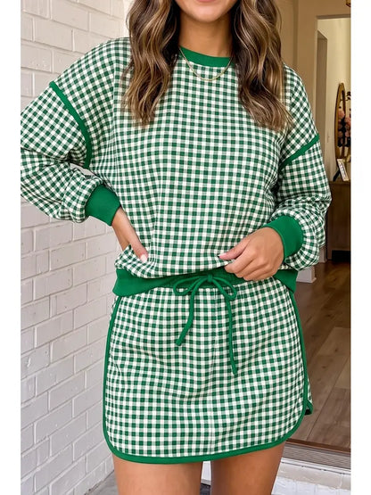 Gingham Oversized Set