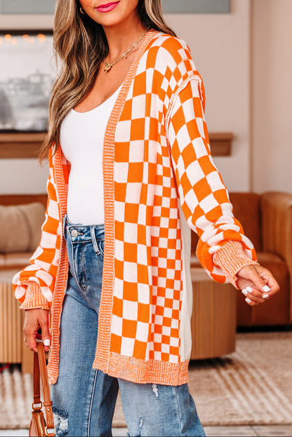Checker Cardigan