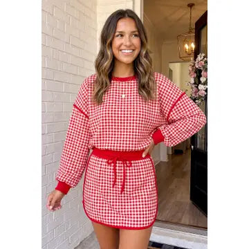 Gingham Oversized Set