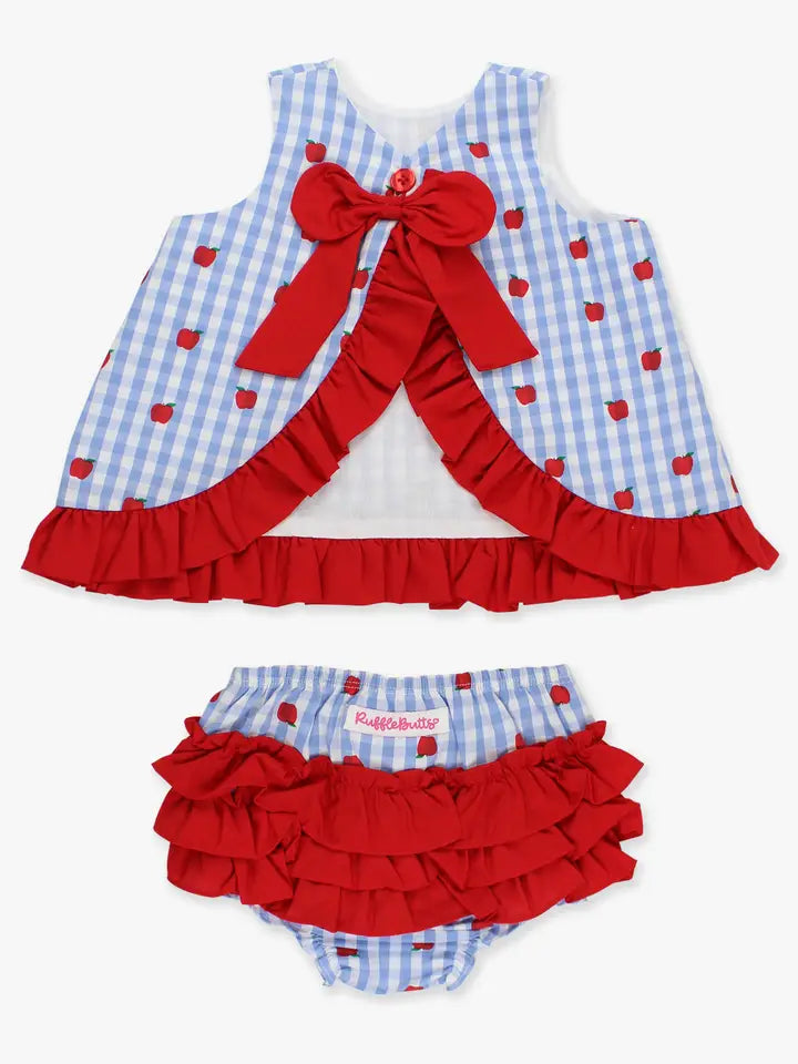 Apple Orchard Gingham Ruffle Set