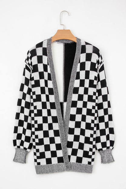 Checker Cardigan