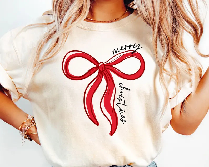 Youth Merry Christmas Bow