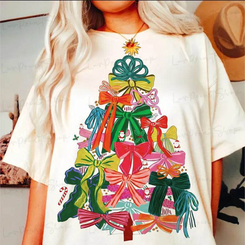 Youth Colorful Bow Christmas Tree