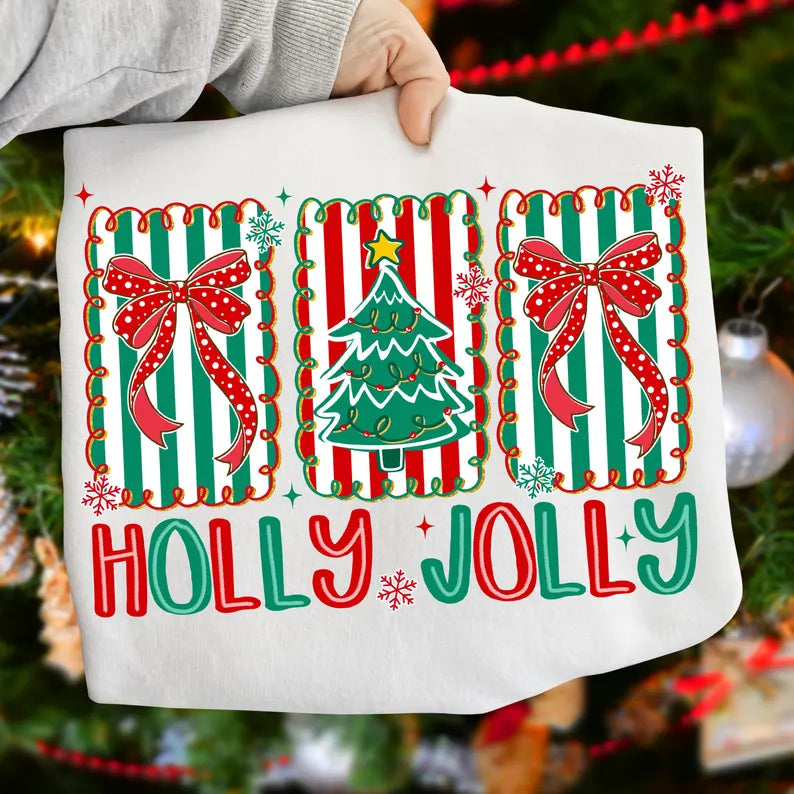 Youth Holly Jolly Bow