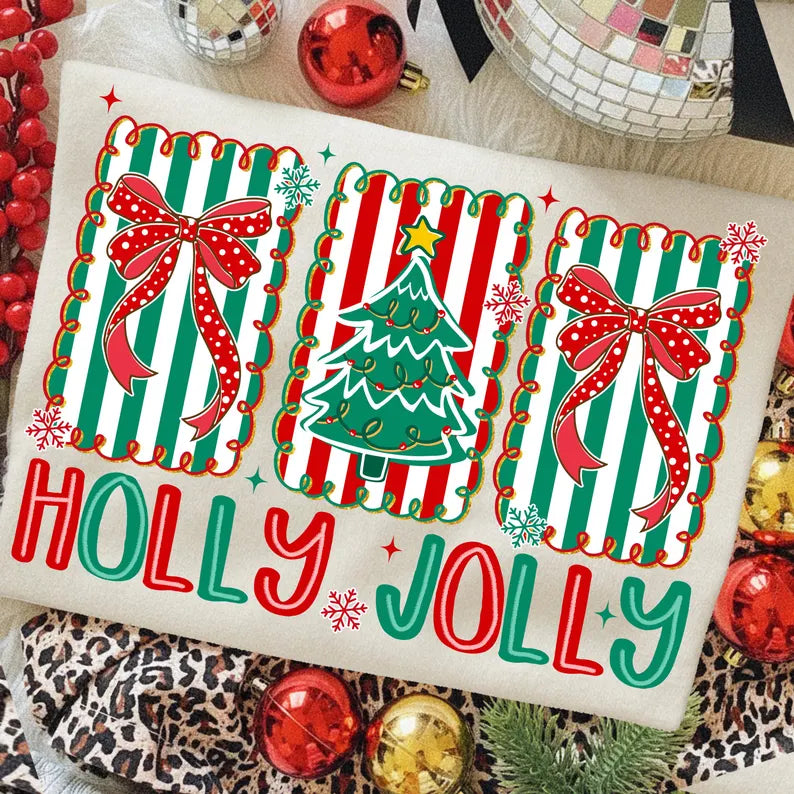 Youth Holly Jolly Bow