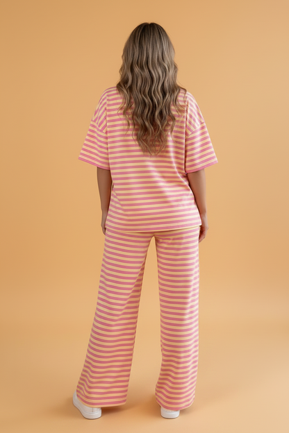 Comfy Stripe Pant Set
